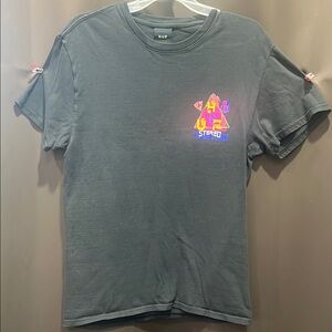 HUF Black T-Shirt with Graphic Design, Size S